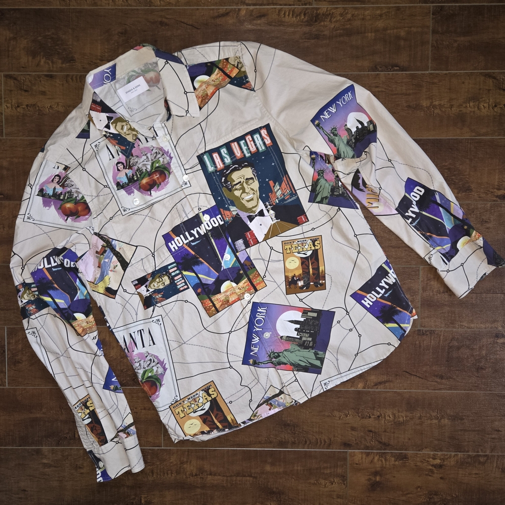 Ovadia & Sons Landmark Ian Shirt Size Large